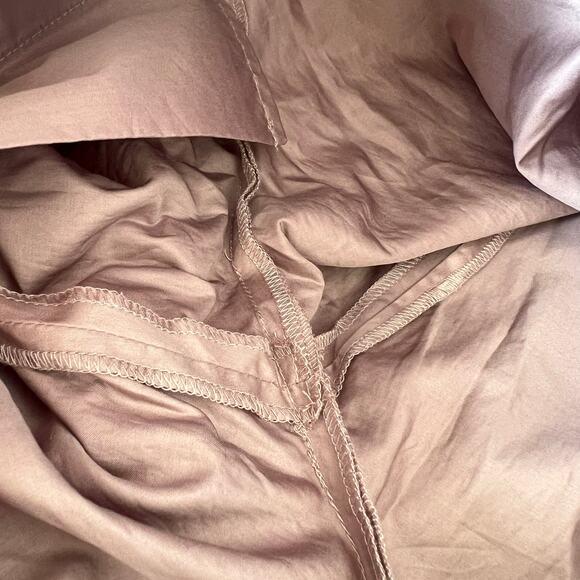 TIBI Carpenter Cotton Pants Straight Leg Taupe Gray Women's Size 2 Pleated NWT - Picture 6 of 11